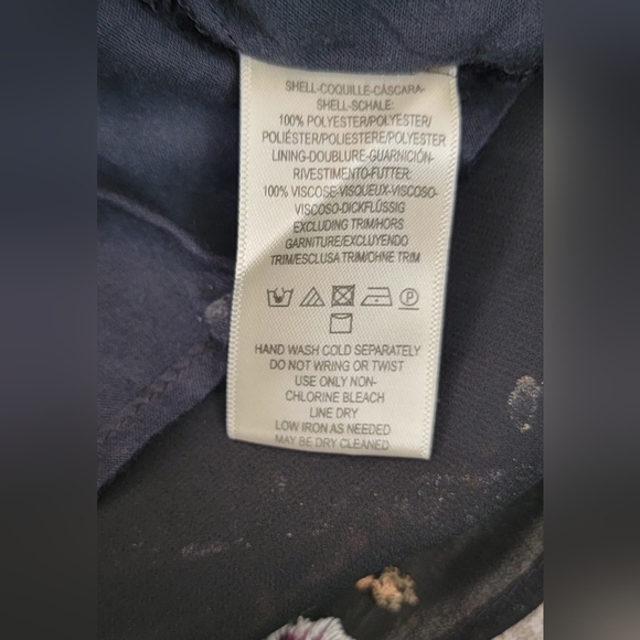 Anthropologie Maeve Anfisa Floral Embroidered Chiffon Mini Dress Womens 2 Black - Picture 14 of 16